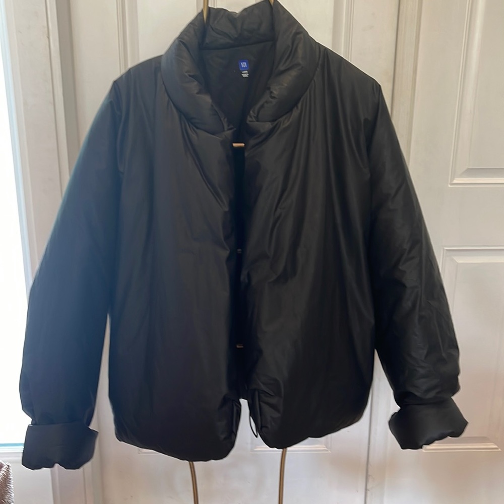YZY large poly coated cotton puffer jacket